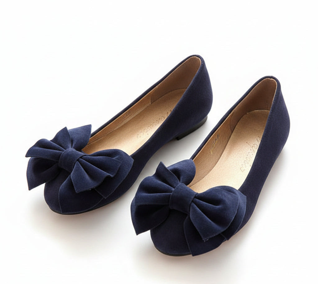Women's Flat Loafers with Bow