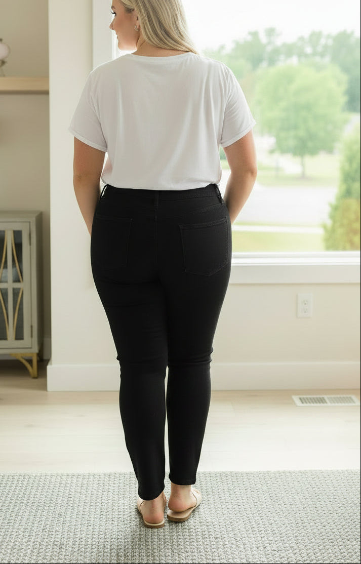 High Grinding Elastic Plus Size Women's Jeans