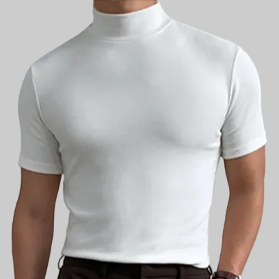 Slim-Fit Turtleneck Tee
