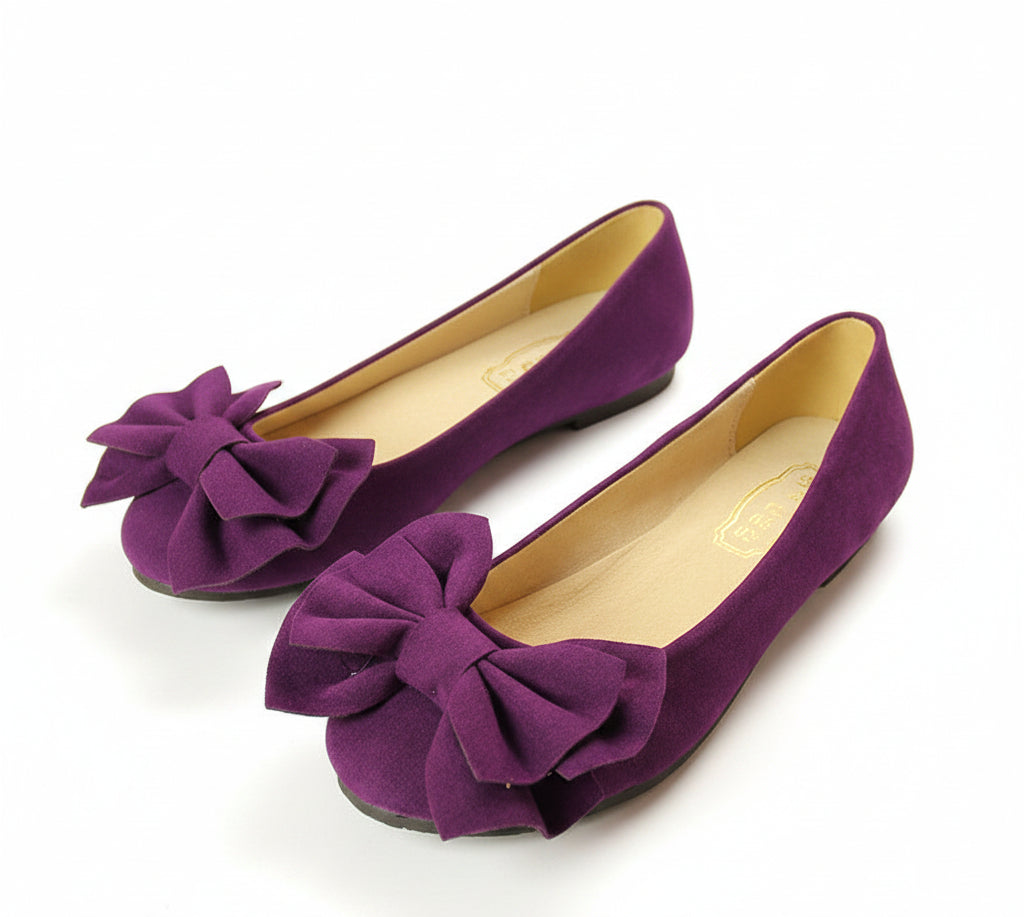 Women's Flat Loafers with Bow