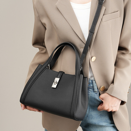 Fashionable Large-Capacity Leather Handbag