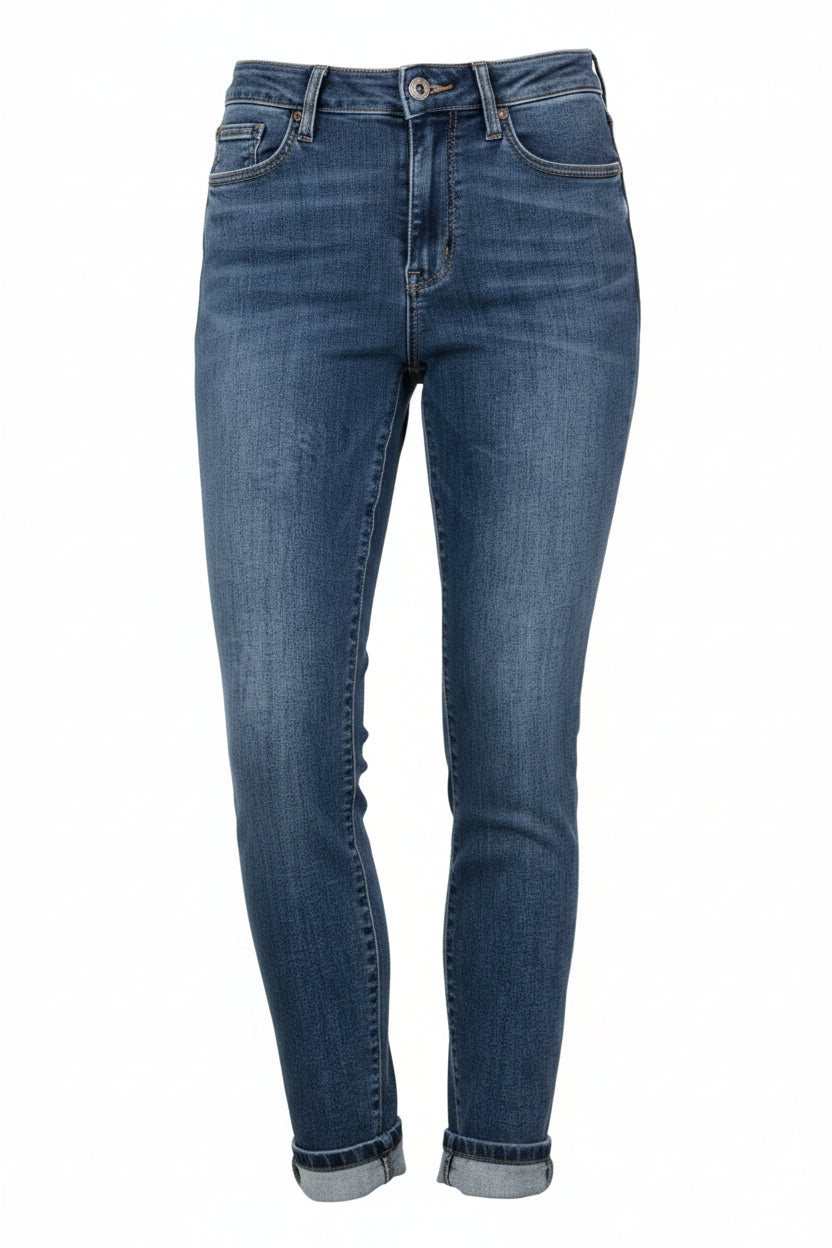 High Grinding Elastic Plus Size Women's Jeans
