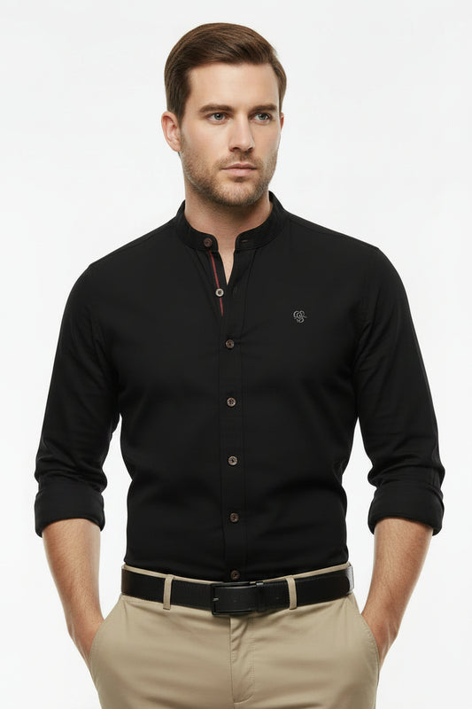 Men's Cotton-Linen Long Sleeve Shirt