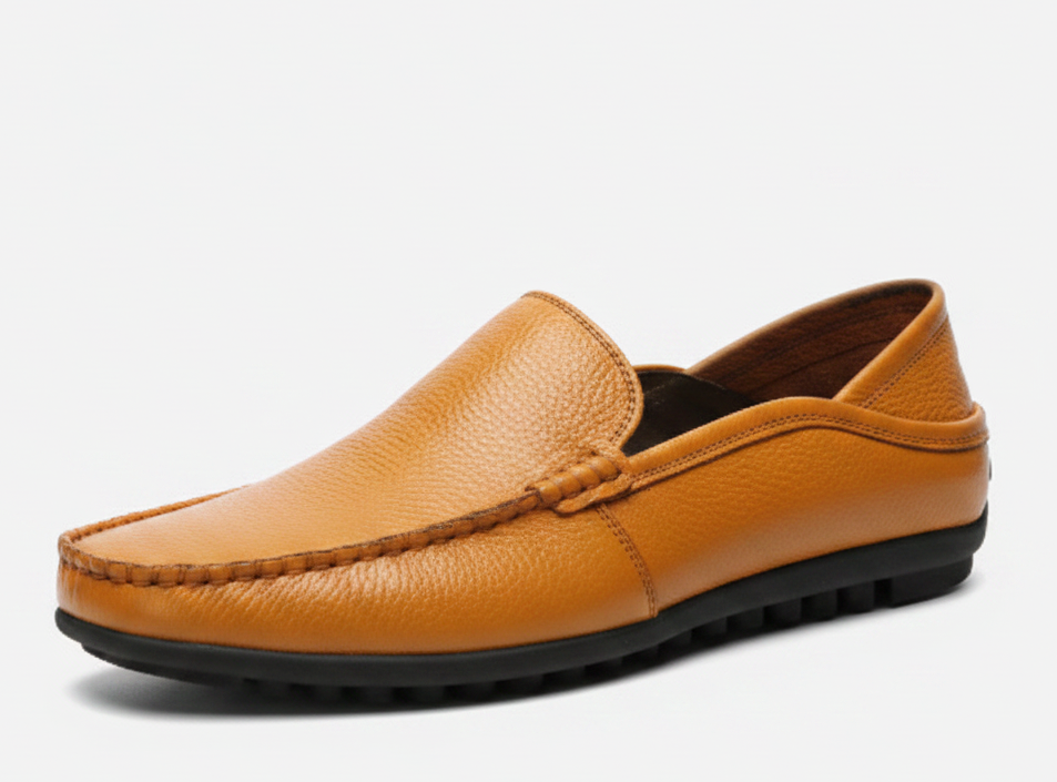 Men's Casual Genuine Leather Slip-On Loafers