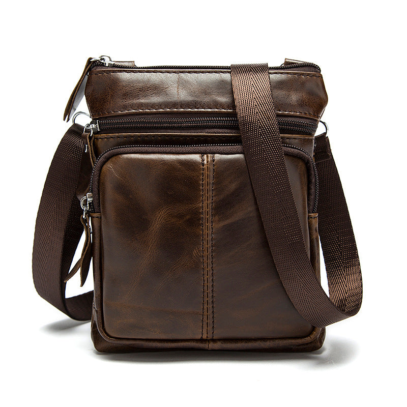 Genuine Leather Vintage Men's Crossbody Bag