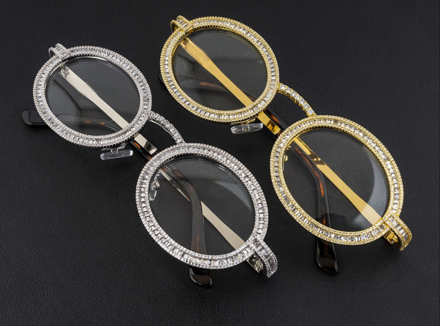 Trendy High-End Metal Diamond-Studded Sunglasses