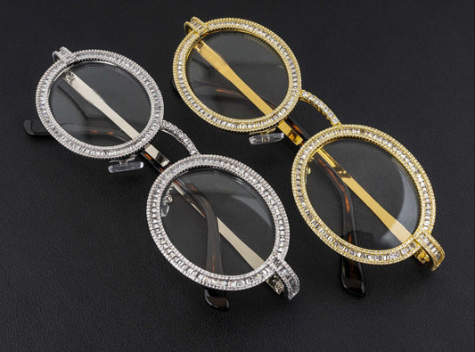 Trendy High-End Metal Diamond-Studded Sunglasses
