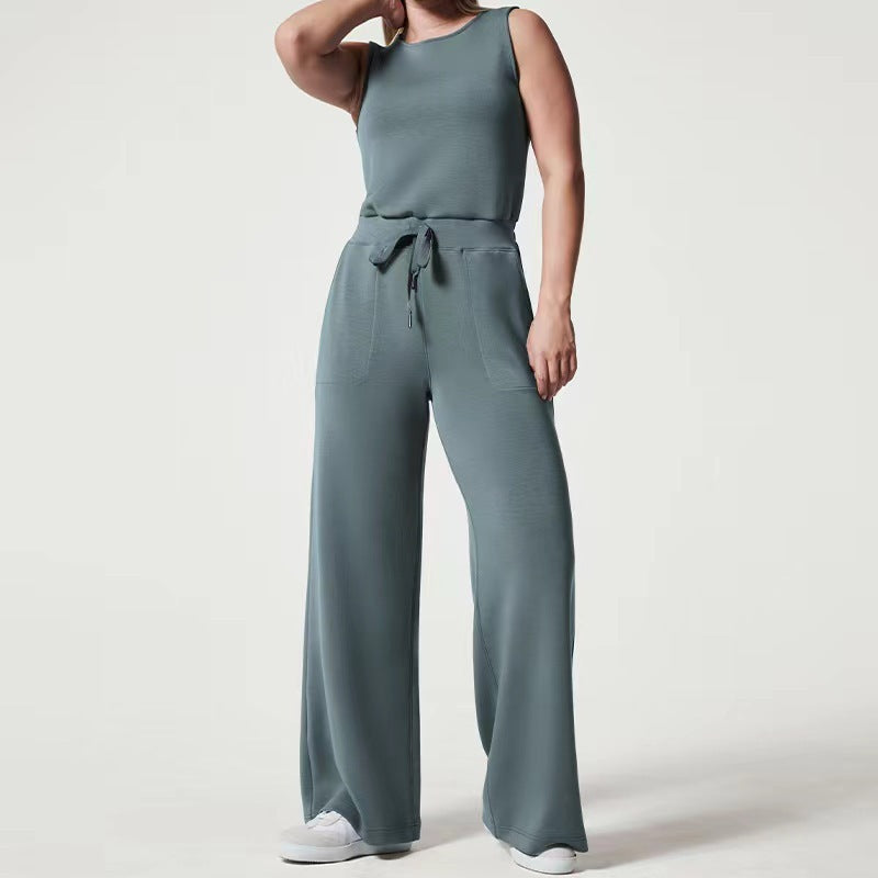 Women's Fashion Solid-Color Jumpsuit
