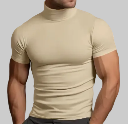 Slim-Fit Turtleneck Tee