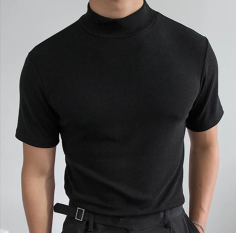 Slim-Fit Turtleneck Tee