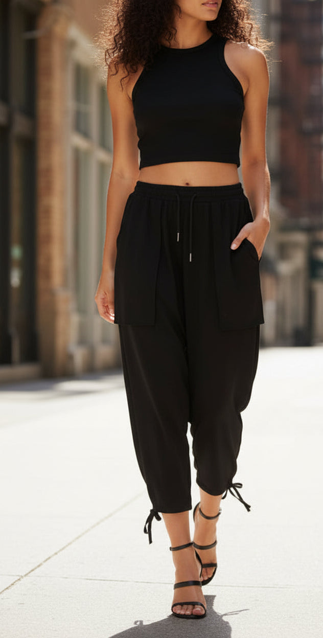 Drawstring - Lantern Harem Pants [Unisex]