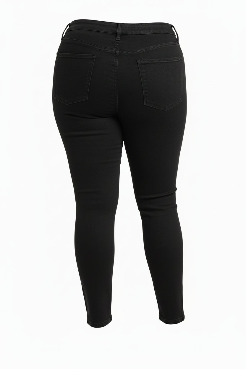 High Grinding Elastic Plus Size Women's Jeans