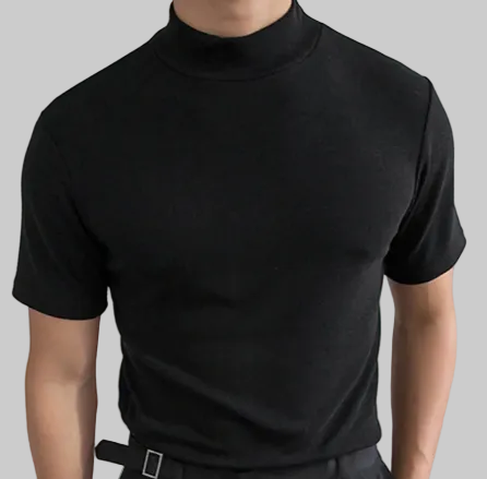 Slim-Fit Turtleneck Tee