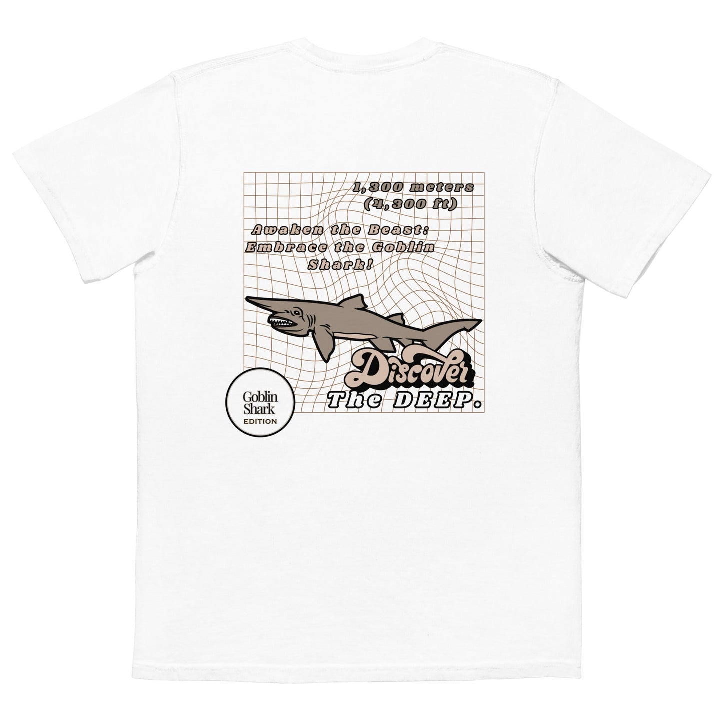Discover the Deep - Goblin Shark Pocket T-shirt