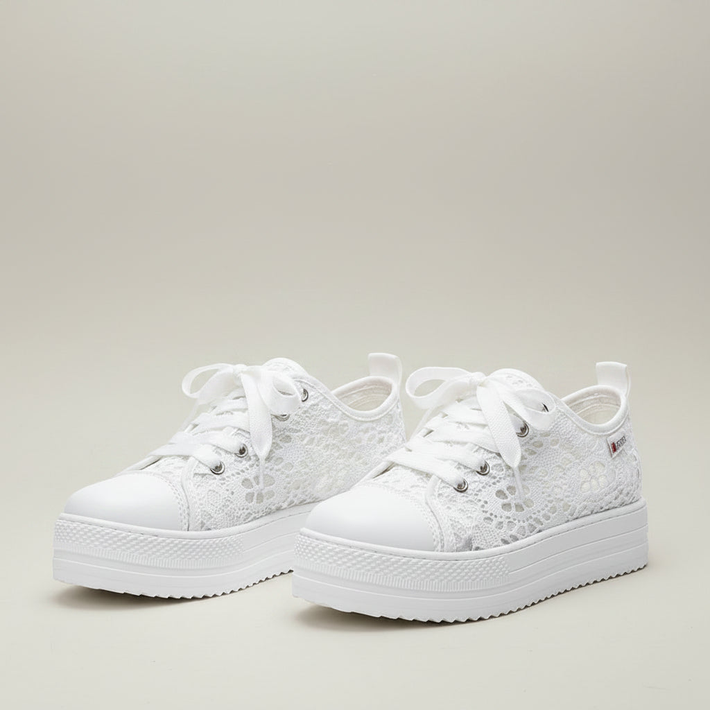 Elevated Casual Canvas Shoes - Breathable Mesh
