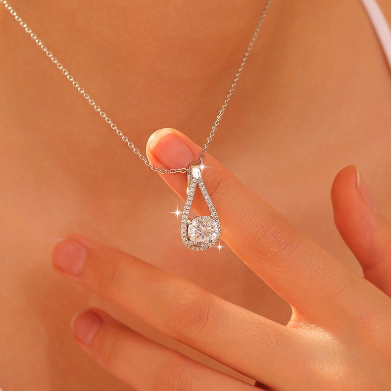 S925 Women's Moissanite Sterling Silver Necklace