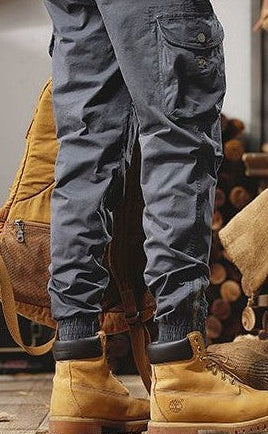 Men's Cargo Pants - Cotton Fleece Joggers