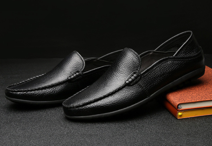 Men's Casual Genuine Leather Slip-On Loafers