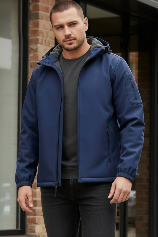COOFANDY Men's Softshell Hooded Windbreaker Jacket