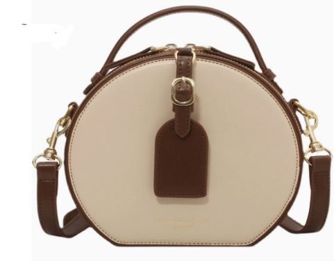Vintage Leather Box Crossbody Bag