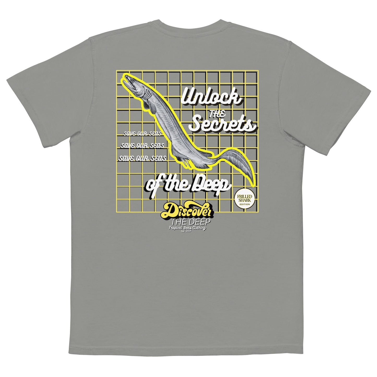Discover the Deep - Frilled Shark Edition Pocket T-shirt