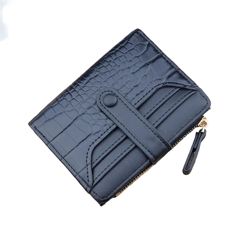 Mini Croc PU Leather Wallet Card Holder