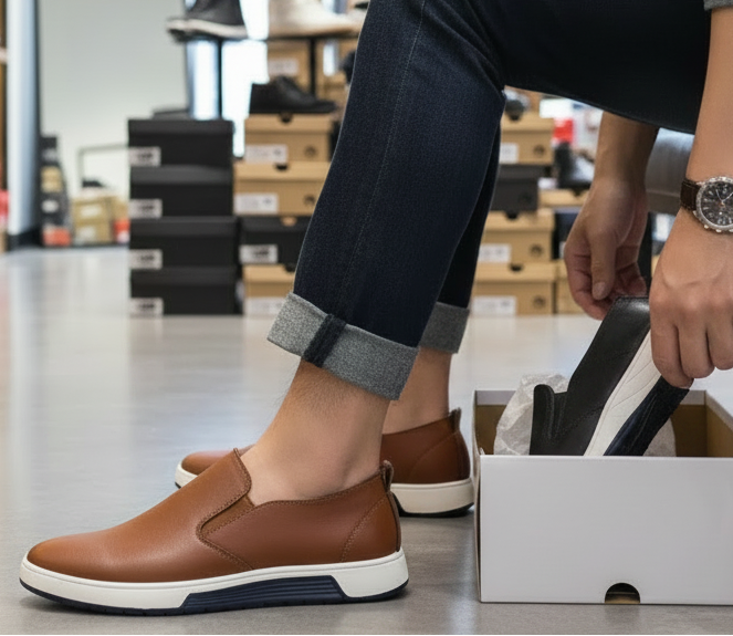 Brogue Leather Casual Shoes