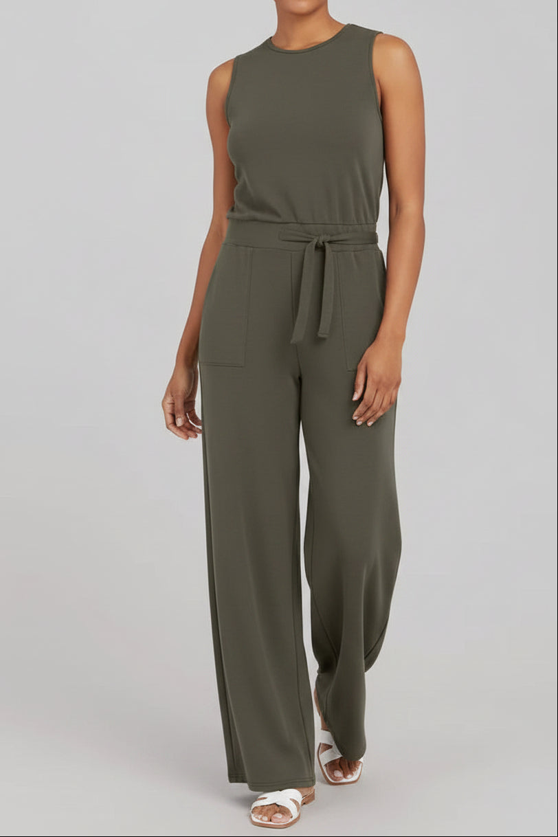 Women's Fashion Solid-Color Jumpsuit