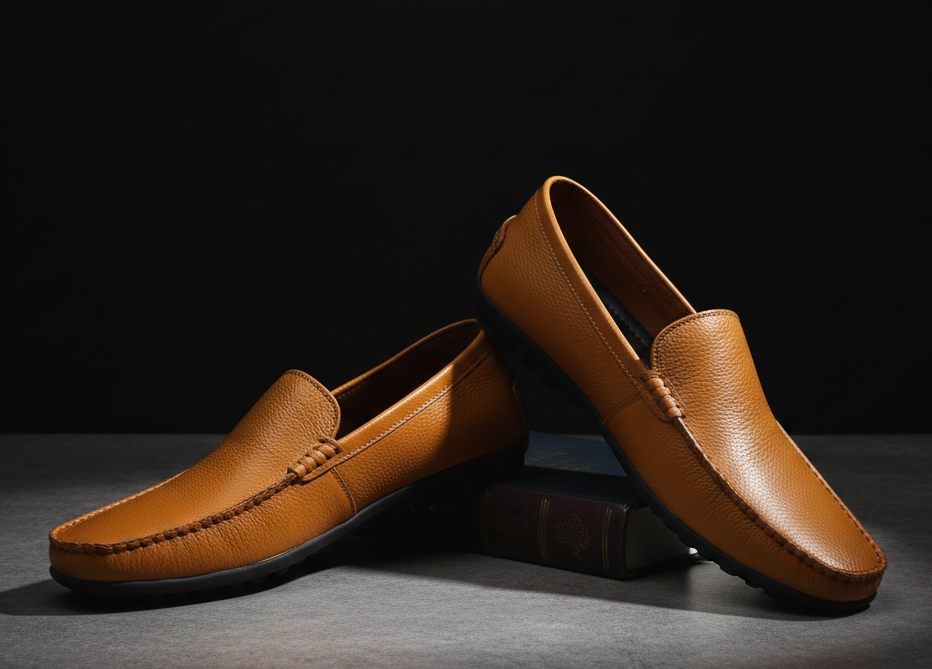 Men's Casual Genuine Leather Slip-On Loafers