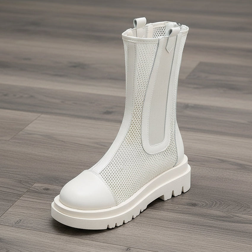 Women's Martin Round Toe Short Boots