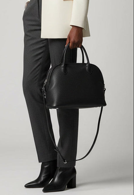 Retro Leather Tote Bag