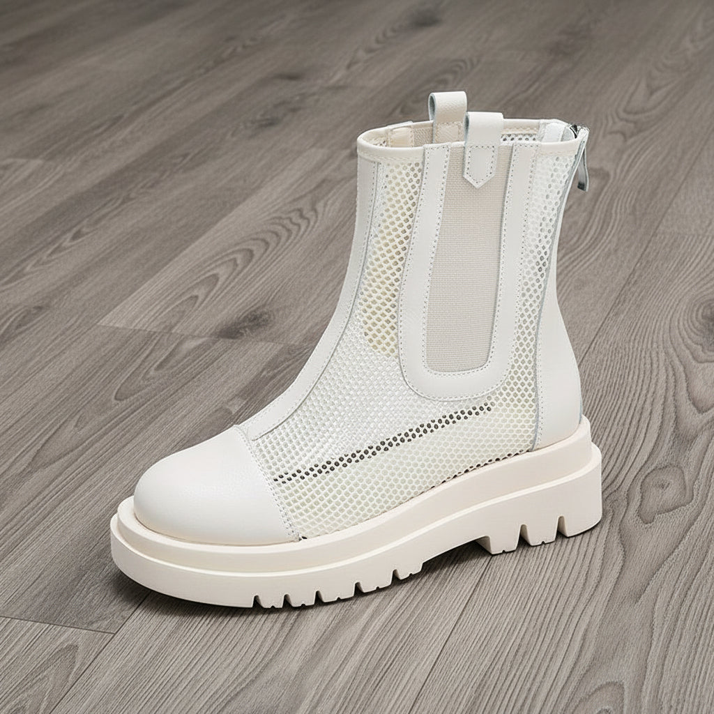 Women's Martin Round Toe Short Boots