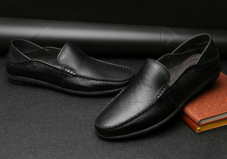 Men's Casual Genuine Leather Slip-On Loafers