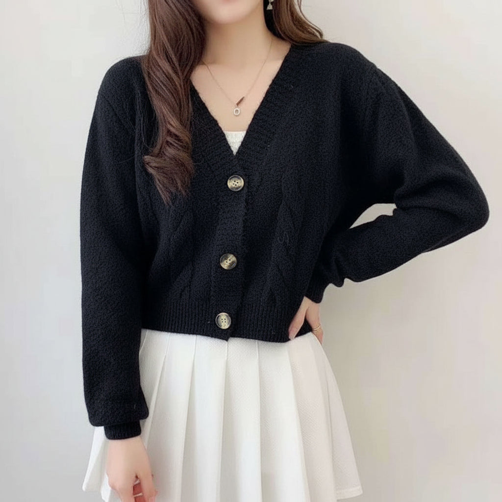 Lucyever Women's Short Cardigan Sweater