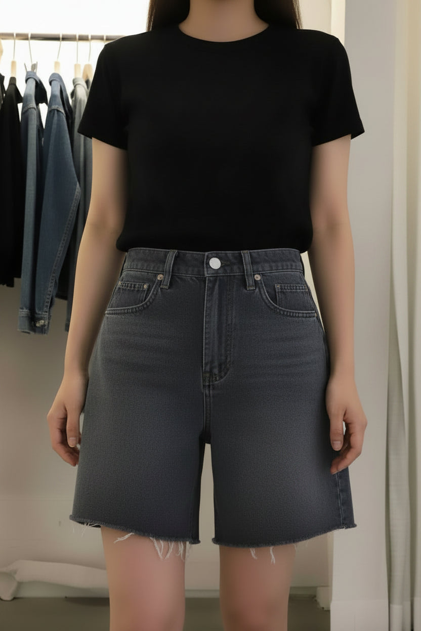 Loose Casual Women's Five-Point Denim Shorts