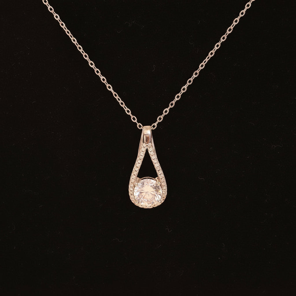 S925 Women's Moissanite Sterling Silver Necklace