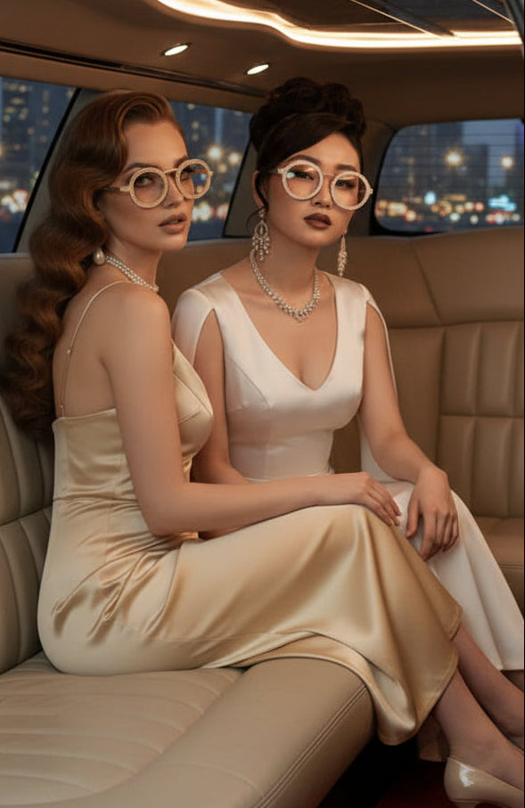Trendy High-End Metal Diamond-Studded Sunglasses