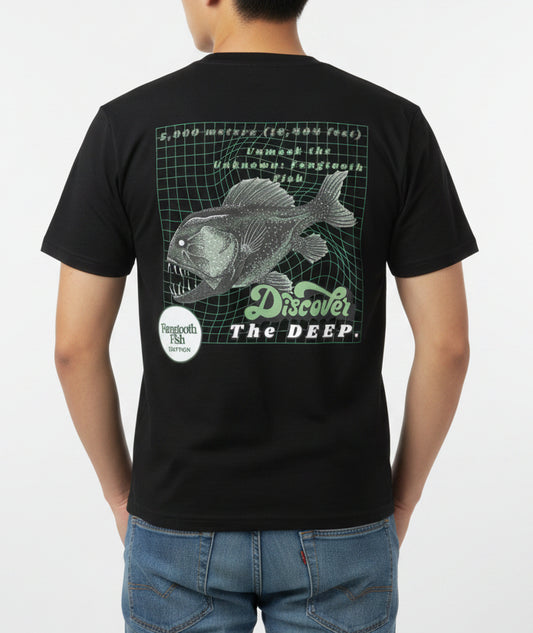 Discover the Deep - Anglerfish Pocket T-shirt