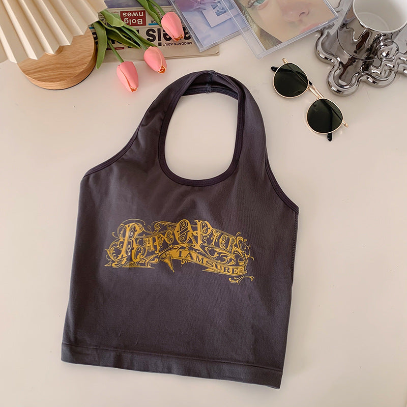 Niche Design Printed Halter Top