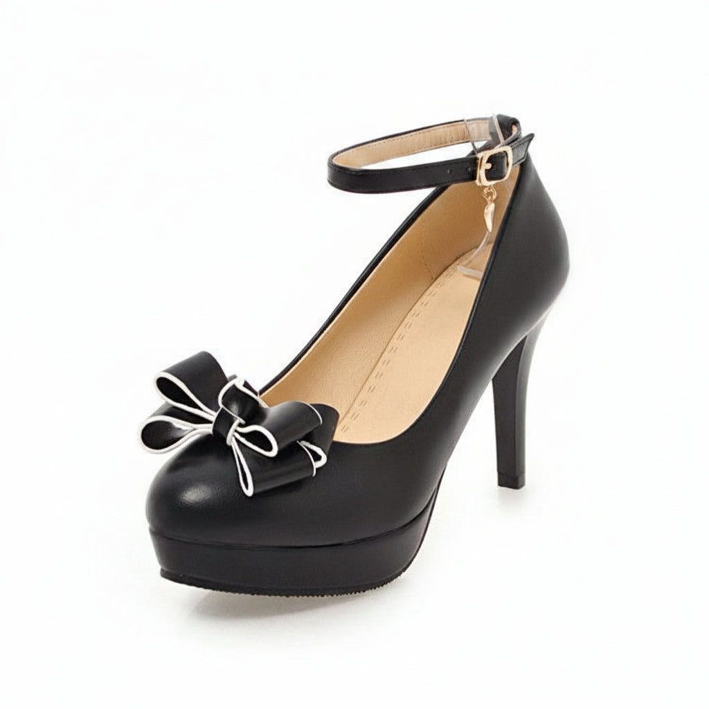 Sweet Bow Women's Platform Heels