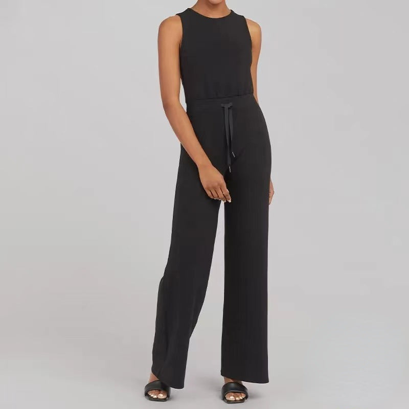 Women's Fashion Solid-Color Jumpsuit