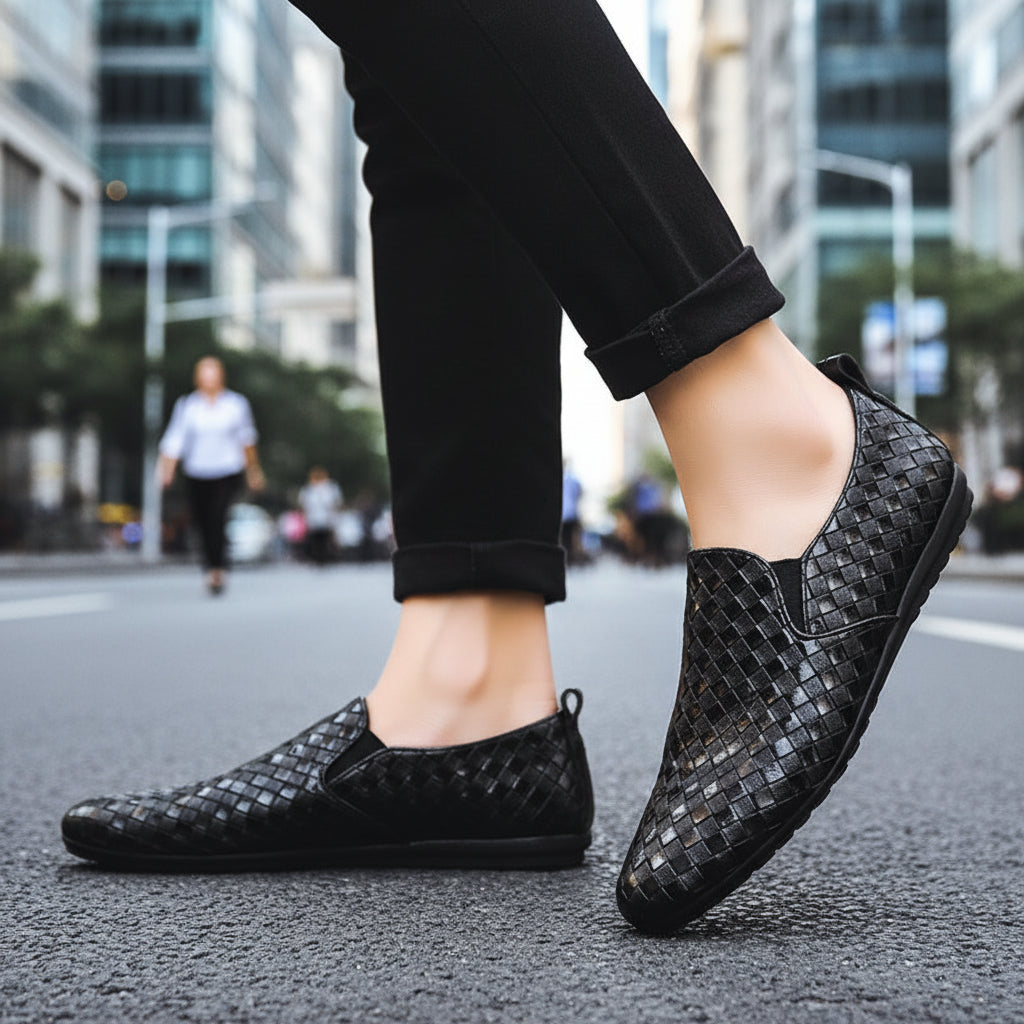Men's Casual Slip-On Leather Loafers