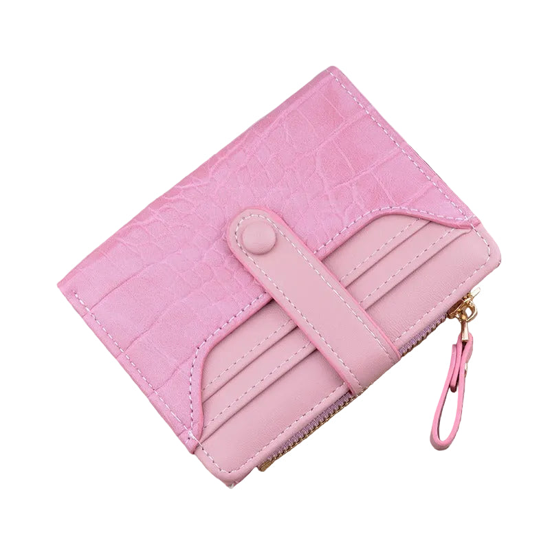 Mini Croc PU Leather Wallet Card Holder