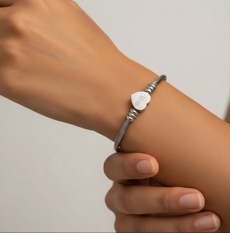 Stainless Steel Braided Bracelets for Mom