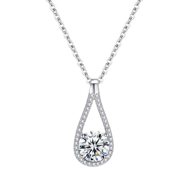 S925 Women's Moissanite Sterling Silver Necklace