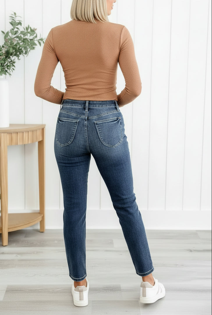 High Grinding Elastic Plus Size Women's Jeans