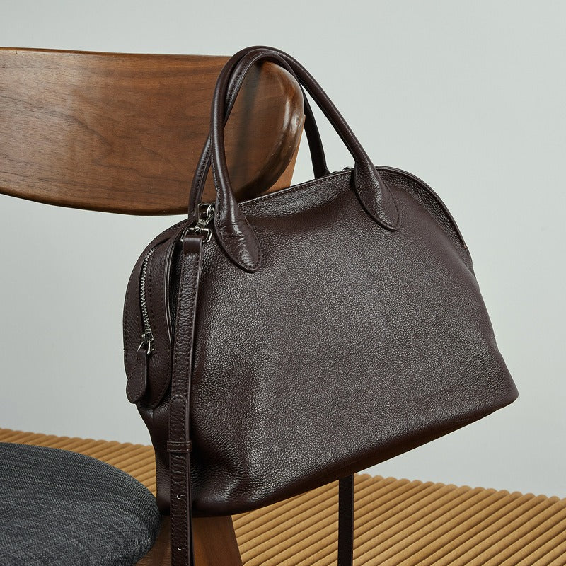 Retro Leather Tote Bag