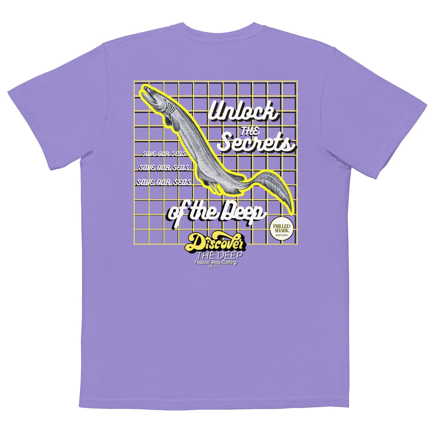 Discover the Deep - Frilled Shark Edition Pocket T-shirt