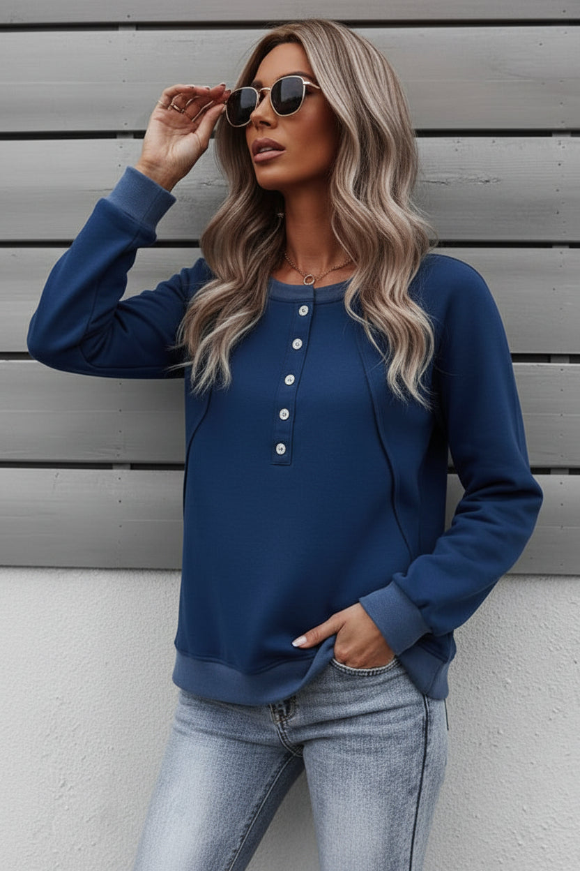 Long-Sleeve Pullover Sweater