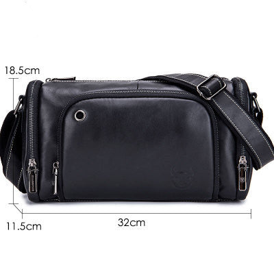 Men's Genuine Leather Shoulder Crossbody Bag